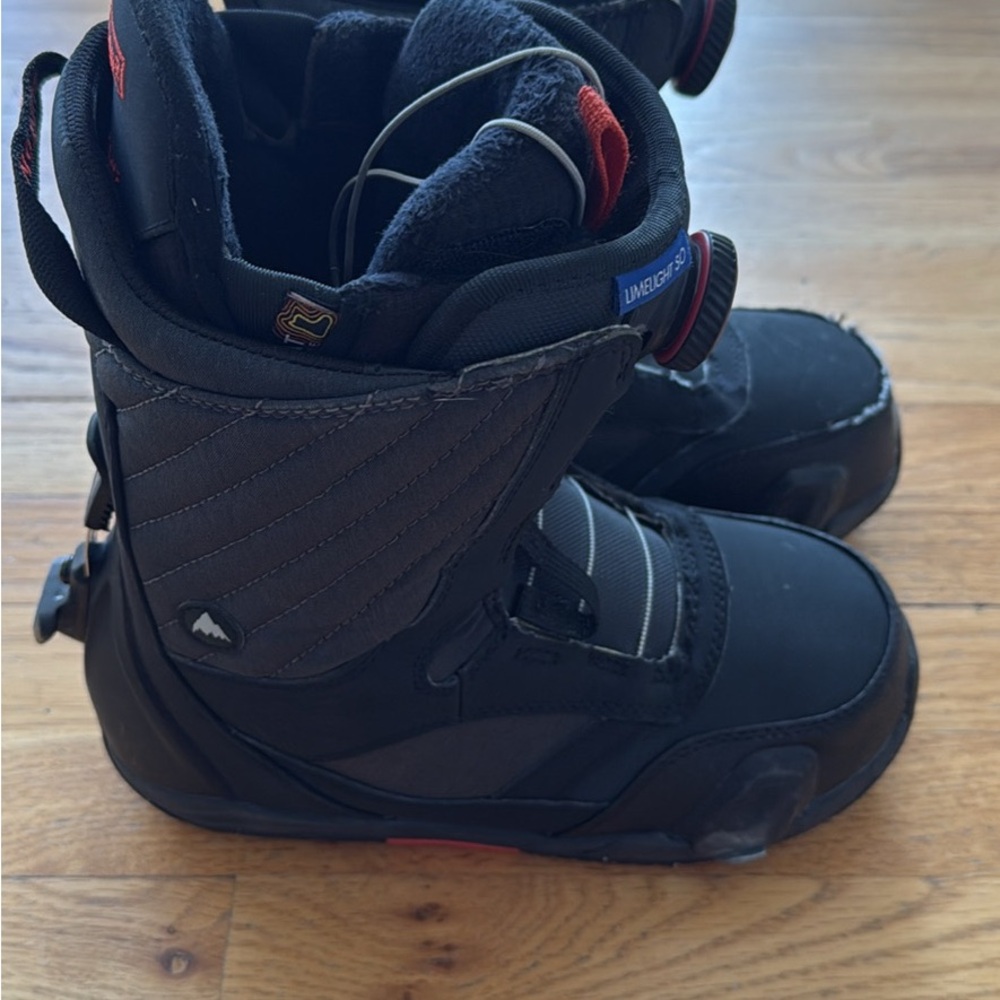 Burton Black and Red Kids Snow Boots